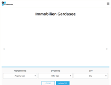 Tablet Screenshot of immobilien-gardasee.com